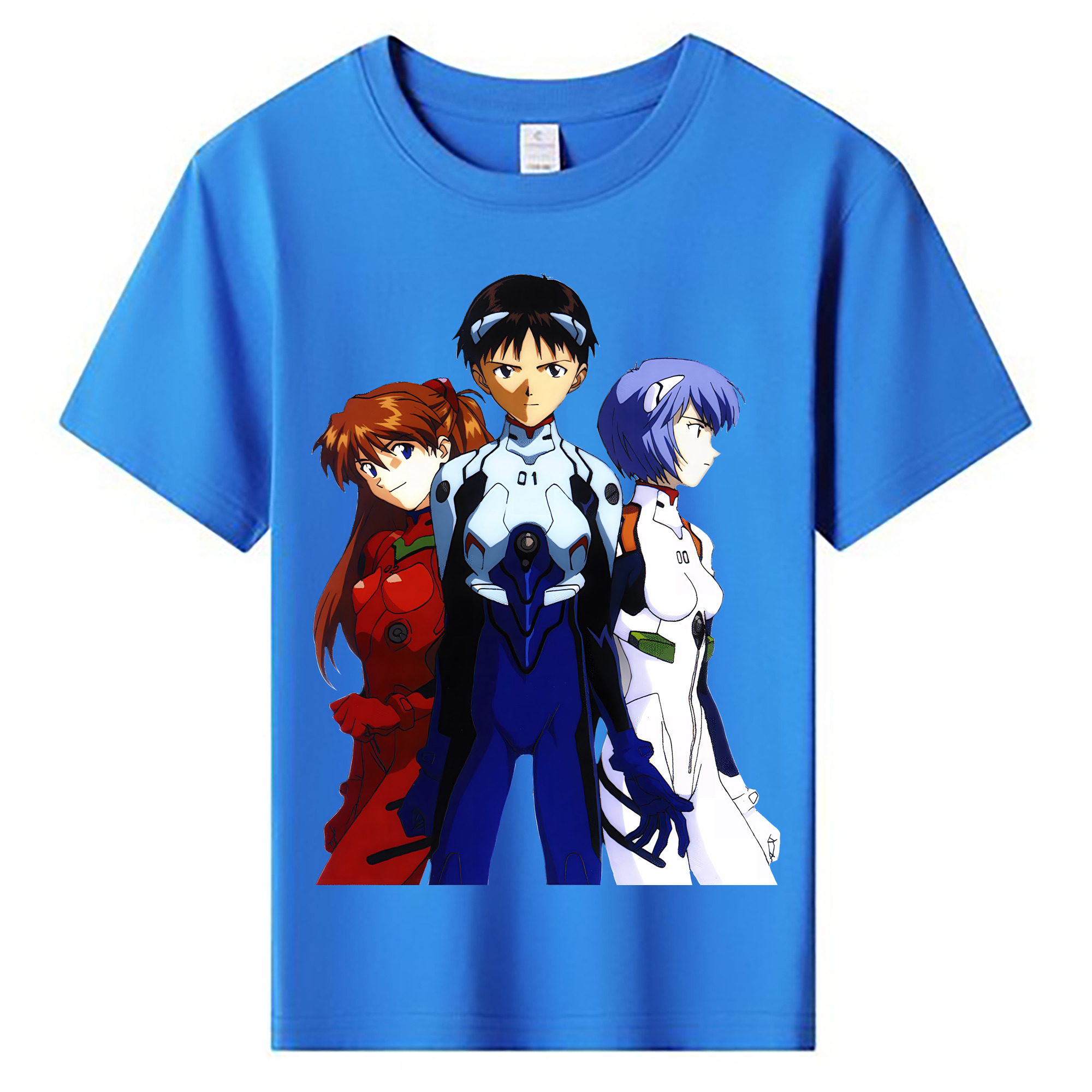 （画像用） EVA 新世紀エヴァンゲリオン 綿100％キッズTシャツ（フロントプリント）